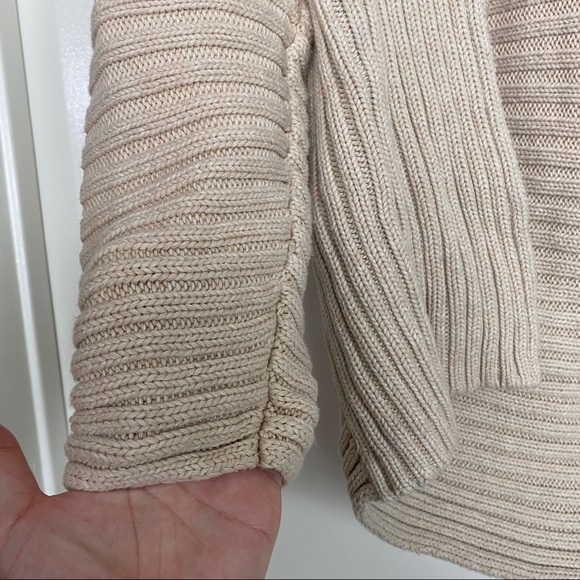 Urban Outfitters Knit Front Open Cardigan Beige/Cream XS - Picture 3 of 5